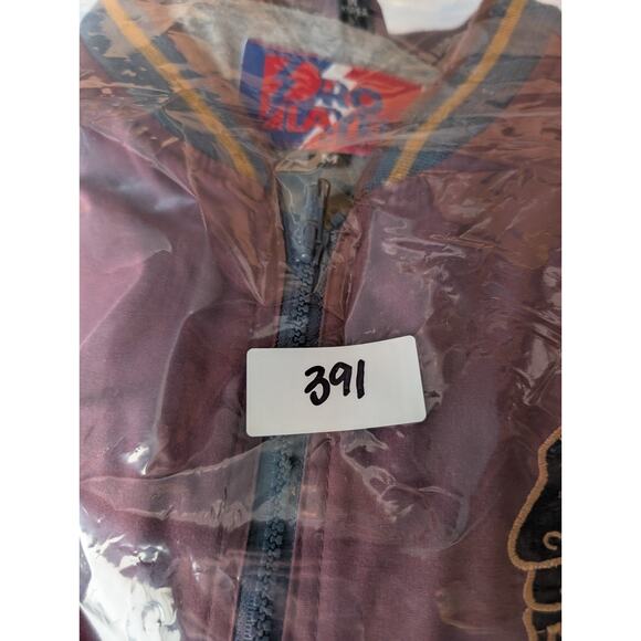 Rare VTG 90s Pro Player Mens Chicago Blackhawks NHL Bomber Jacket Hockey Medium - Picture 15 of 15